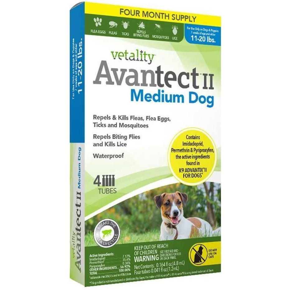 Avantect II for Dogs 2500 - Advanced Flea & Tick Prevention for Medium to Large Dogs | Vet-Recommended Protection for Outdoor Adventures & Daily Walks