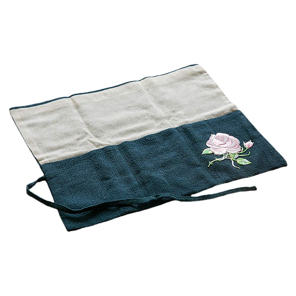 Amosfun Garden Tool Organizer Bag - Multifunctional Linen Storage Pouch for Gardening, Ikebana & Outdoor Tools - Durable Tool Holder for Yard Work, Flower Arranging & Home Organization (Random Style)