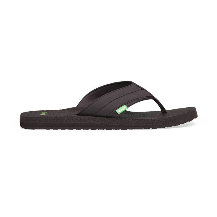 Sanuk Men's Beer Cozy 2 Comfortable Sandals - Dark Brown | Breathable Yoga Mat Footbed | Perfect for Beach, Pool & Summer Outdoor Activities