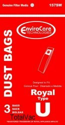 Dirt Devil Vacuum Cleaner U Bags - Genuine Replacement Bags for U Series Vacuums | Perfect for Pet Hair, Dust & Allergies | Home & Office Cleaning Accessories