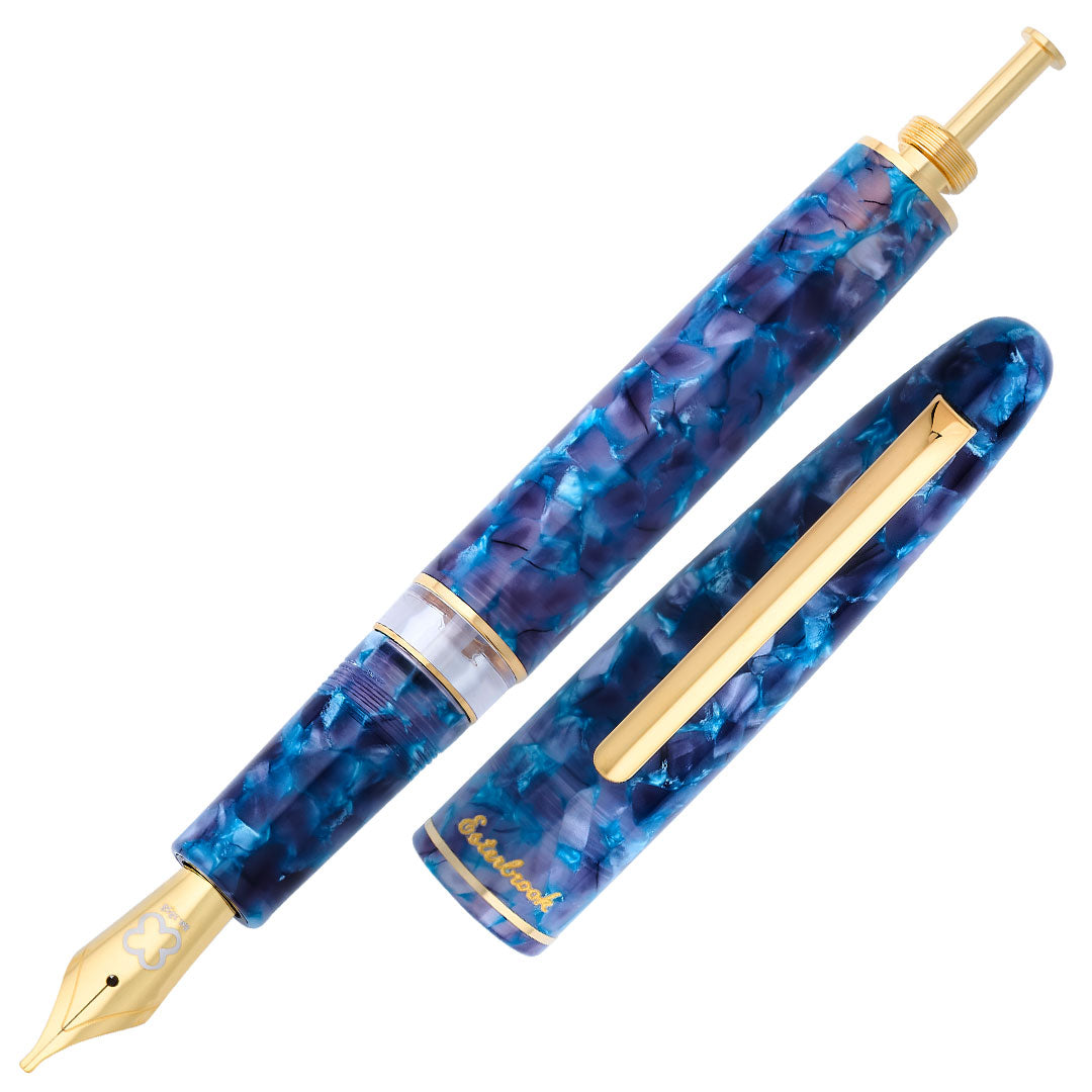 Esterbrook Estie Fountain Pen - Blue Moon Piston Filler, Premium Writing Instrument for Calligraphy, Journaling & Office Use