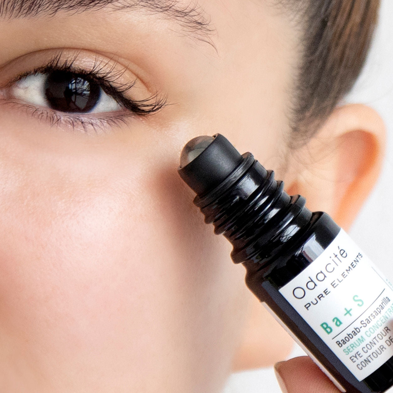Ba+S Baobab & Sarsaparilla Eye Contour Serum with Roller Applicator - Dark Circle Treatment & Anti-Aging Eye Care for Day & Night Use