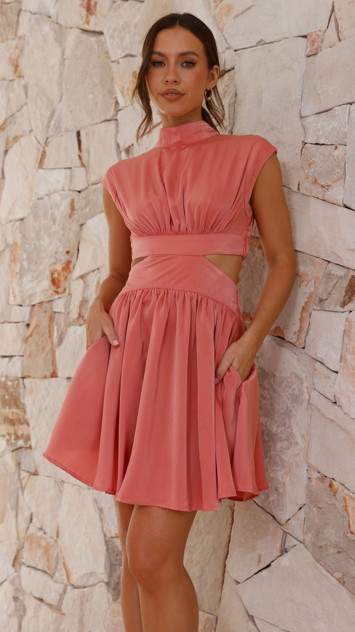 Beatrice Mini Dress - Elegant Desert-Inspired Summer Dress for Women | Perfect for Beach Vacations, Date Nights & Outdoor Parties
