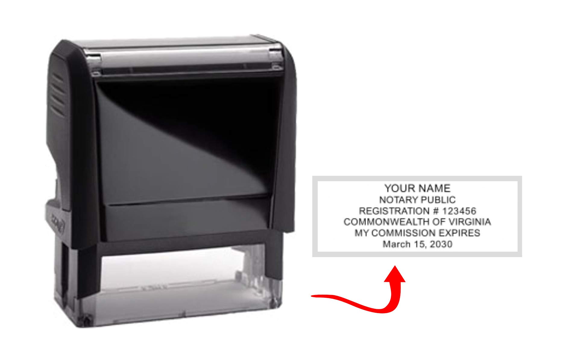 Virginia Notary Public Seal & Self Inking Stamp Set with Modern Journal - Perfect for Legal Documents, Contracts & Notary Record Keeping