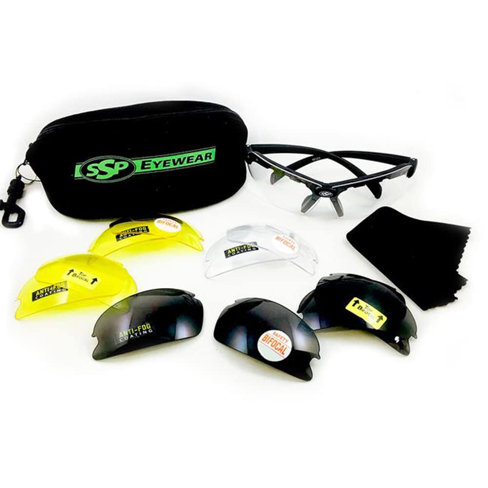 SSP Eyewear Ultra Tactical Safety Shooting Glasses - HD Anti-Fog Lenses with A-Eye NVR Technology | Perfect for Hunting, Range Shooting & Outdoor Sports