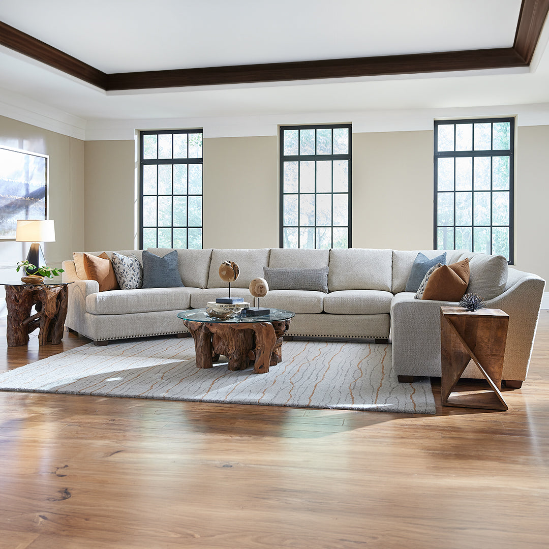 Maxine Sectional Sofa - Modern L-Shaped Couch with Reversible Chaise for Living Room, Family Room & Home Theater