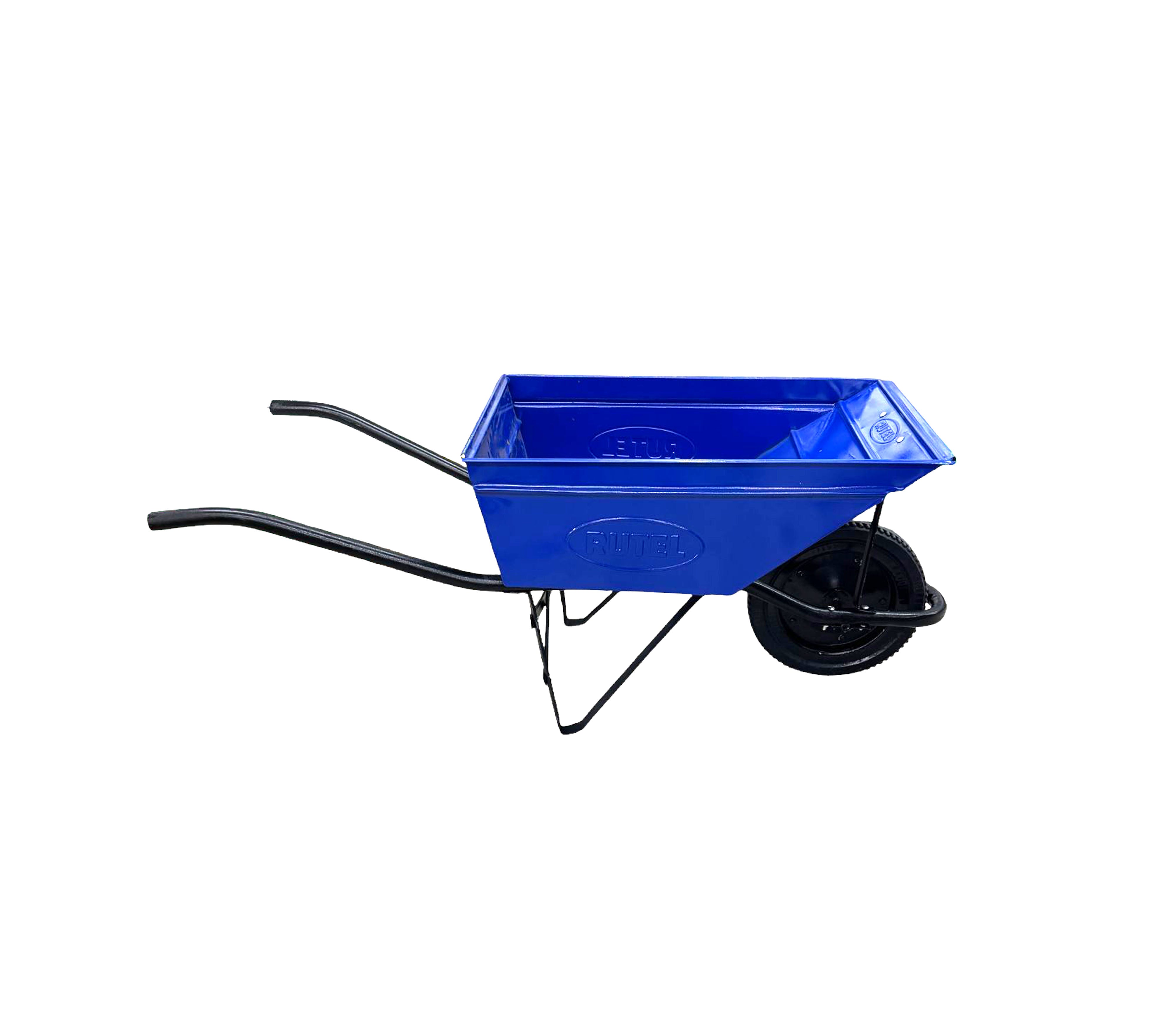 Heavy-Duty 110L Blue Warrior Construction Wheelbarrow - Ideal for Building, Landscaping, and DIY Home Improvement Projects