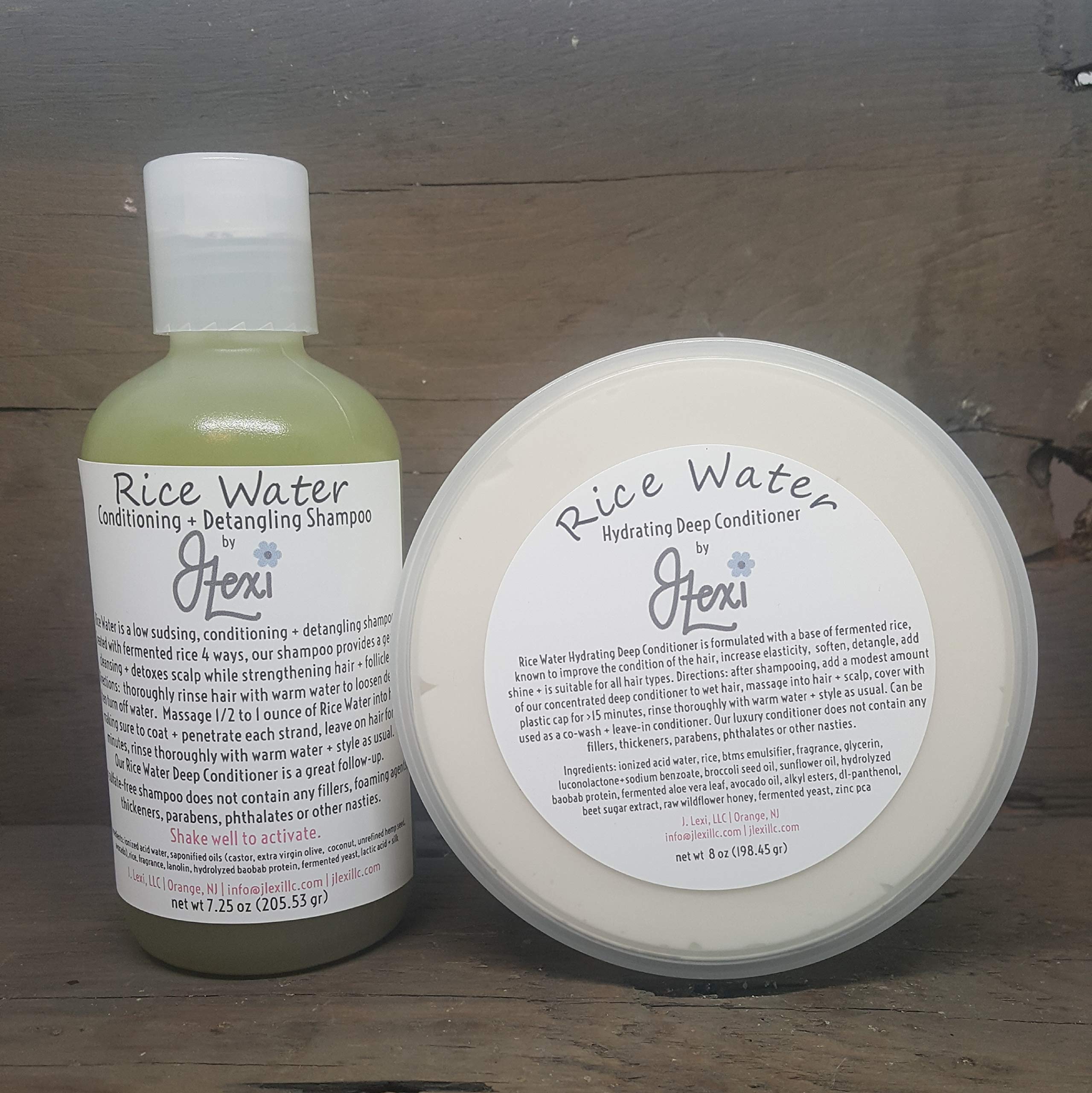 Rice Water Shampoo and Conditioner Set for Hair Growth & Repair - Natural Hair Care for Shiney, Strong & Healthy Hair - Perfect for Daily Use & Damaged Hair Treatment