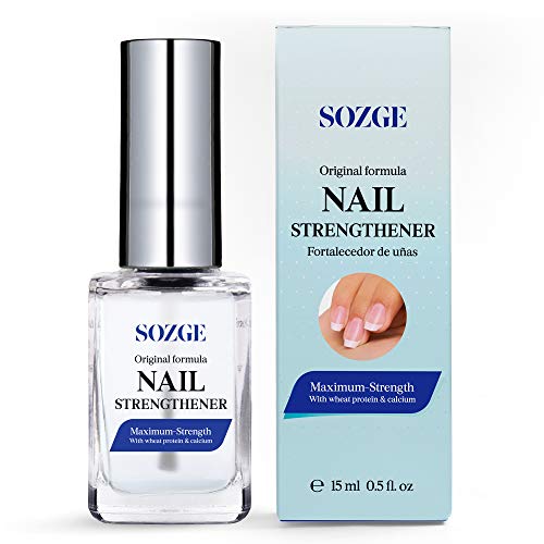Extra Strong Nail Strengthener & Repair Serum - Treatment for Weak, Brittle & Damaged Nails - Base Coat & Top Coat Formula with Cuticle Care - Promotes Healthy Nail Growth (1 Pack) - Perfect for Salon Professionals & At-Home Nail Care Routines