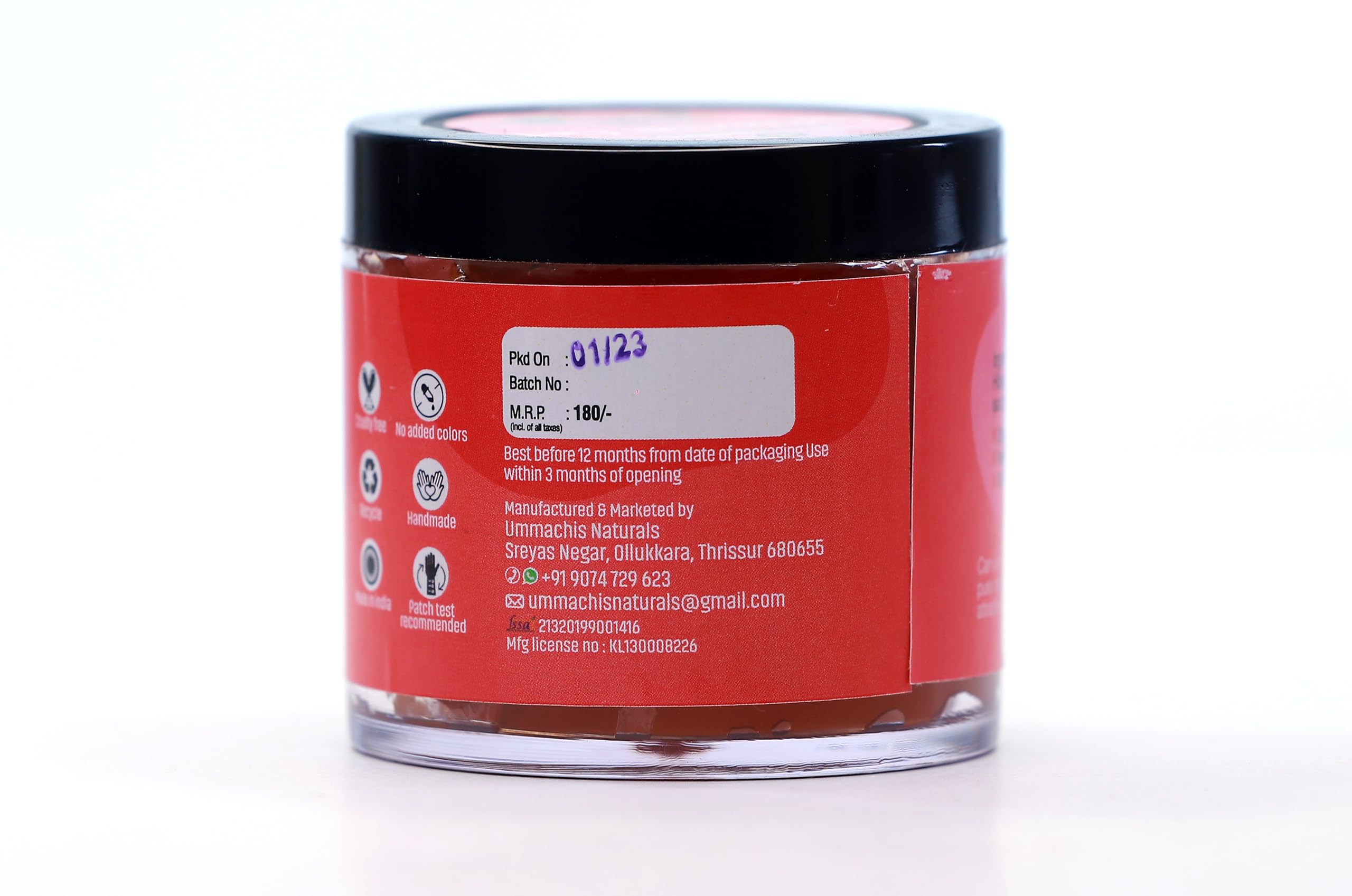 Ummachis Naturals Hibiscus Hair Gel - 100gm for Curly & Frizzy Hair Care | Natural Hold & Shine | Perfect for Daily Styling & Hydration