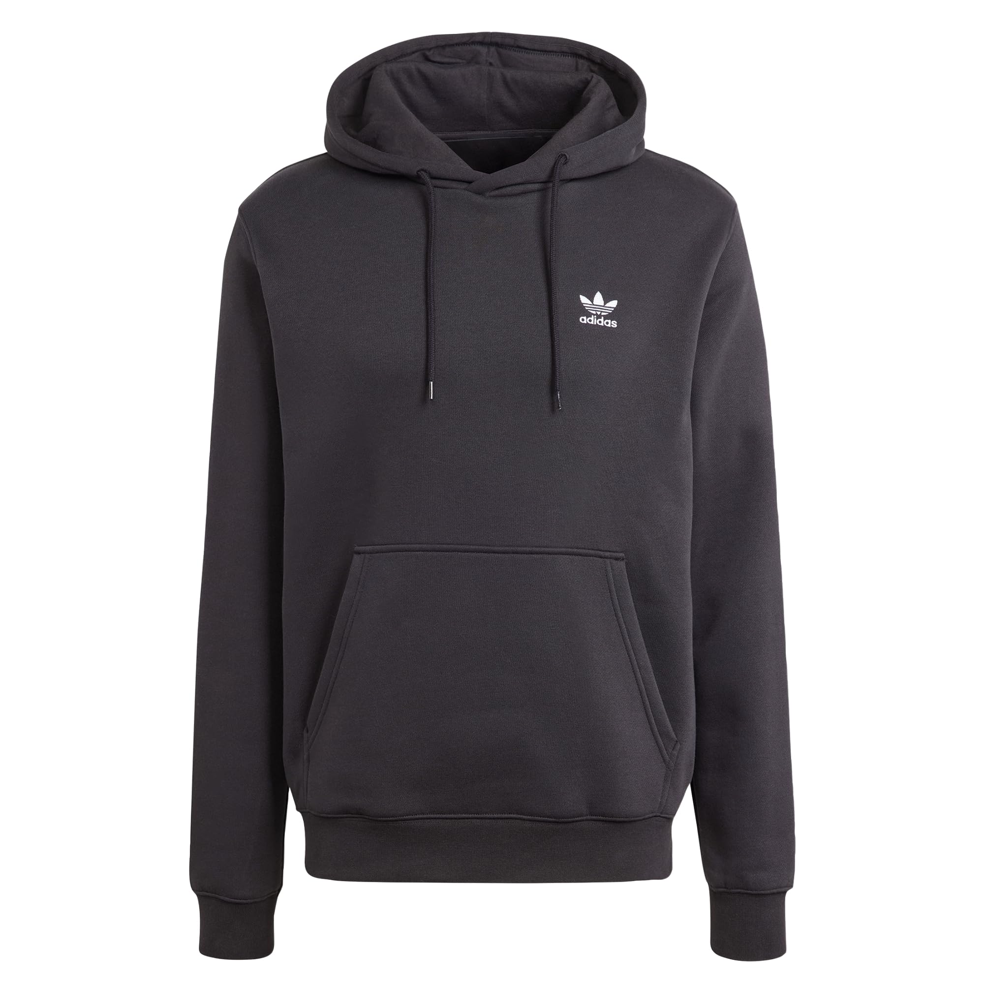 adidas Originals Men's Trefoil Essentials Hoodie - Comfortable Cotton Pullover Sweatshirt for Casual Wear, Street Style & Gym