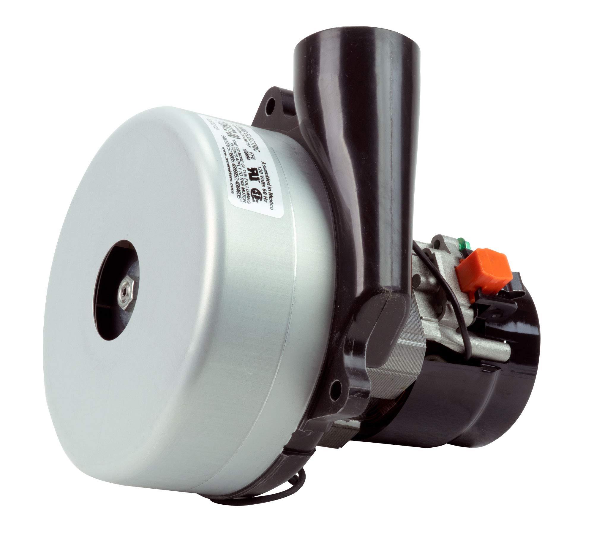 AMETEK 116472-00 Tangential Vacuum Motor Replacement - High Performance Vacuum Motor for Industrial & Commercial Cleaning Equipment | Perfect for Carpet Extractors, Floor Machines & HVAC Systems