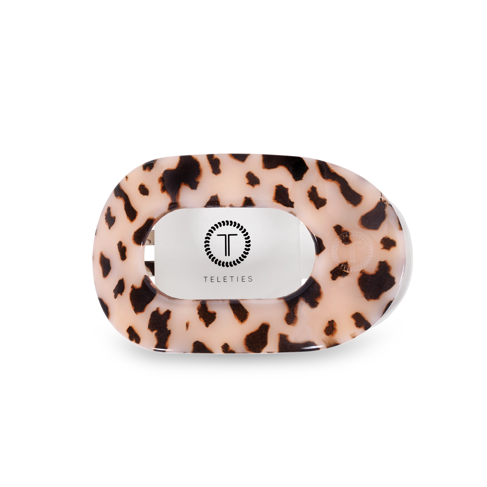 Blonde Tortoise Medium Flat Round Hair Clip - Stylish Hair Accessory for Women & Girls - Perfect for School, Work, Parties & Everyday Use
