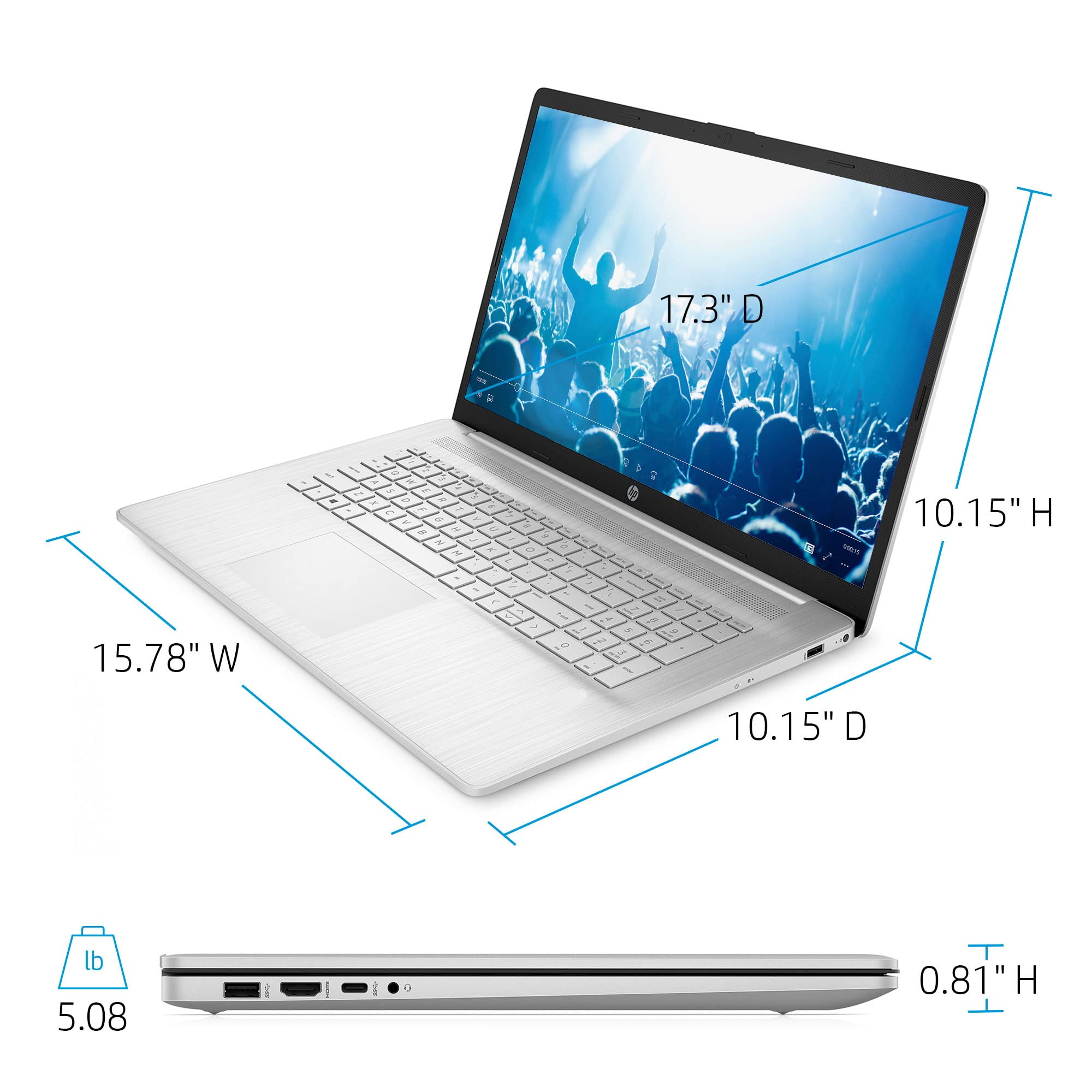 2022 HP High Performance Laptop - 17.3