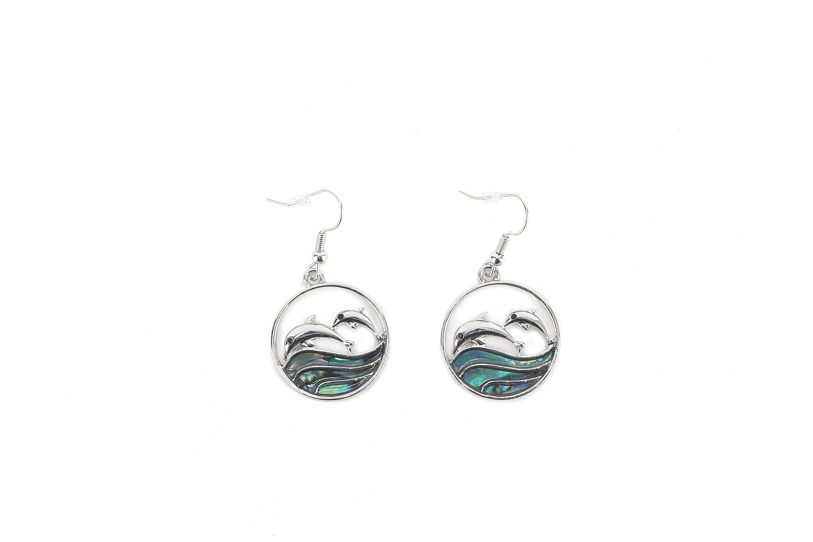 Makamae Dolphin Silver Earrings for Women - Handmade Sterling Silver Jewelry - Perfect for Gifts, Beach Parties & Boho Fashion