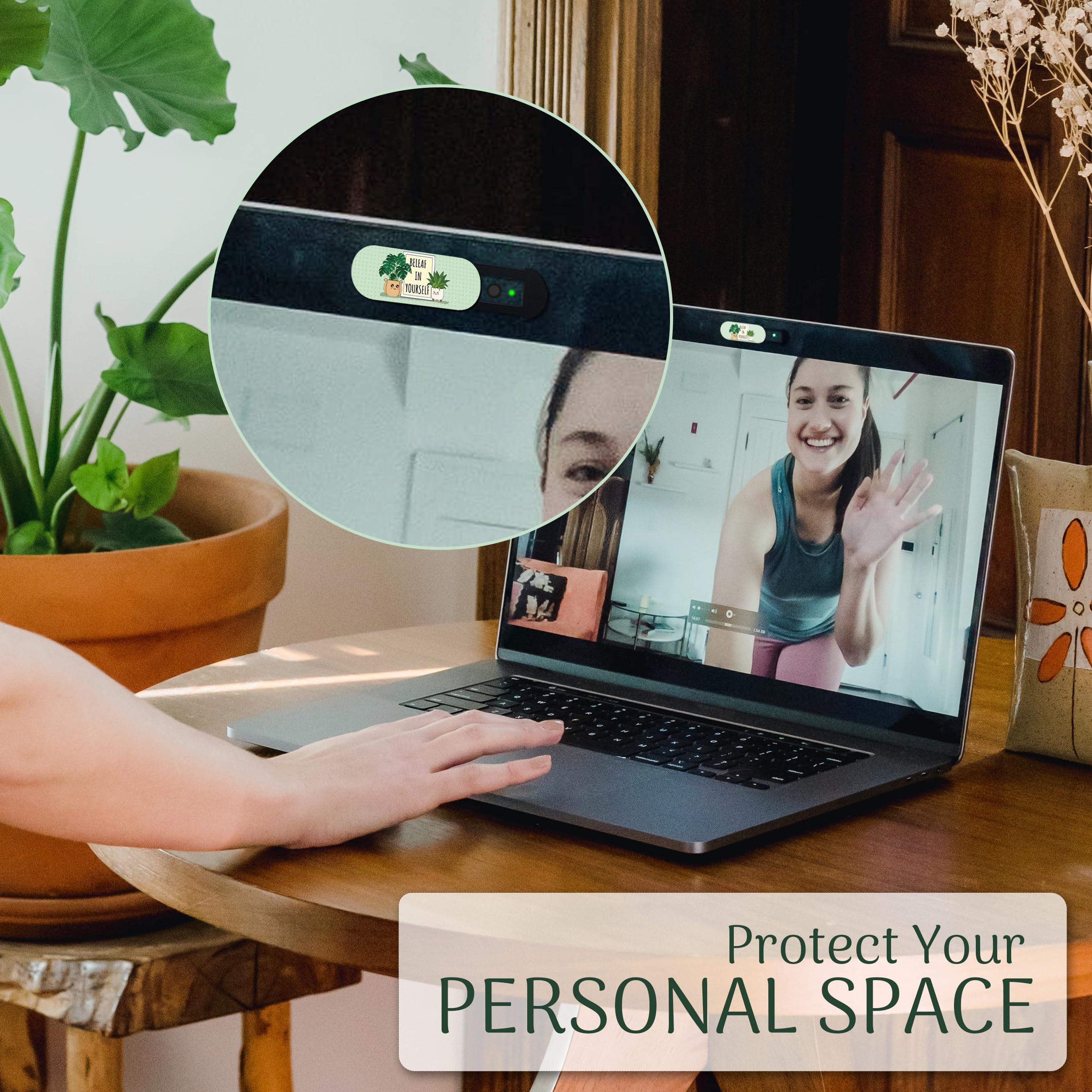 MESMOS Laptop Camera Cover Slide - Cute & Durable Webcam Privacy Blocker for MacBook Pro, Air, iPad, iMac (Large) - Perfect for Home, Office, and Remote Work Security