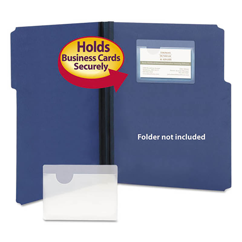 100 Clear Self-Adhesive Poly Pockets - Top Load Document Protectors for Files, Photos & Important Papers | Office, School & Home Organization Supplies