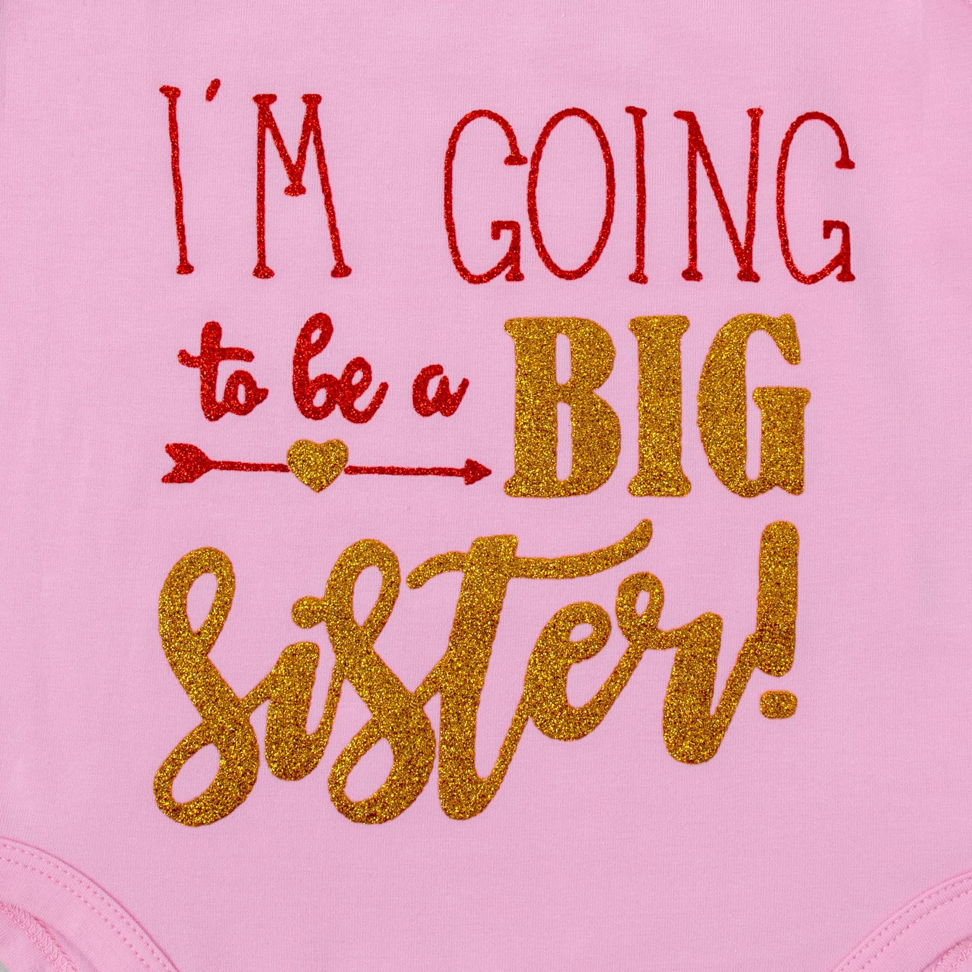 LYSMuch Big Sister T-Shirt for Toddler Girls - Perfect for Sibling Announcement