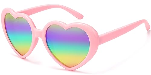Pink Frames + Rainbow Mirrored Lens