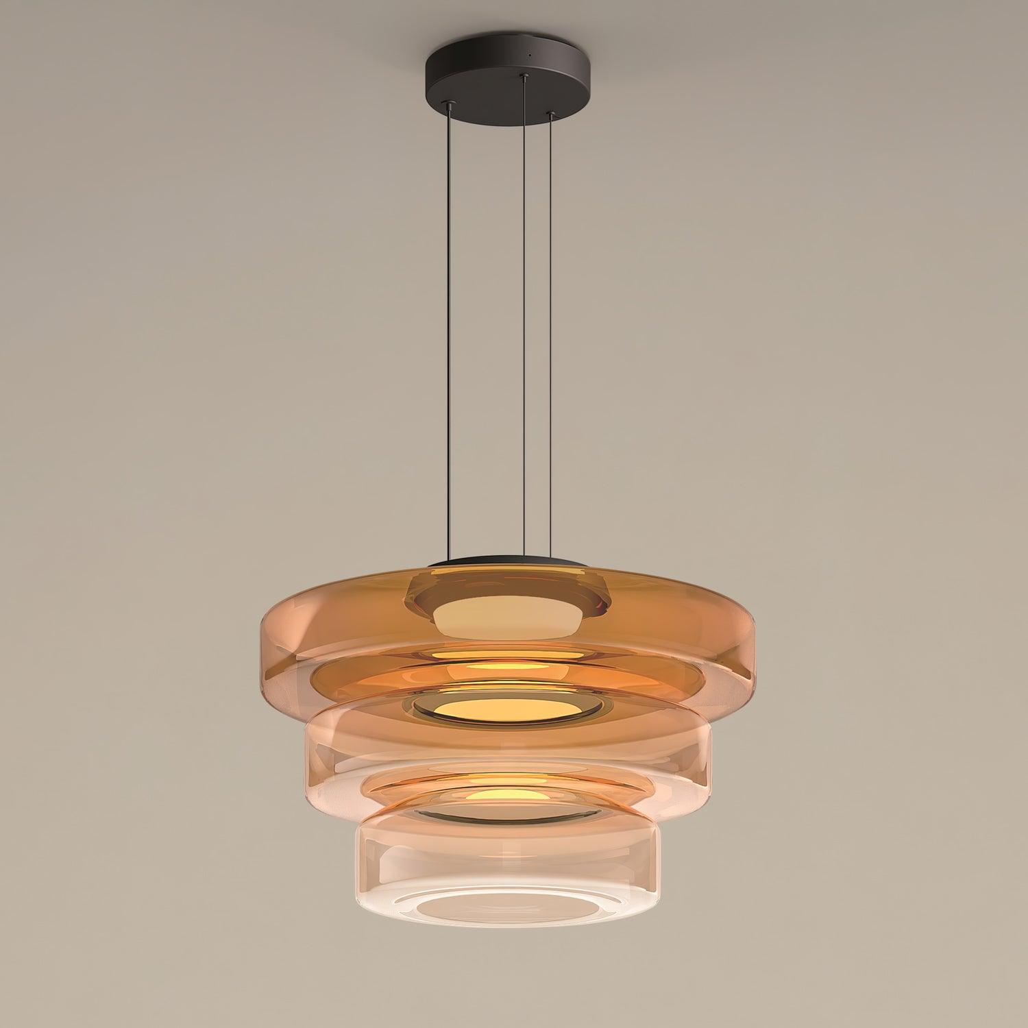Modern Levels Series Pendant Light - Adjustable Hanging Chandelier for Kitchen Island, Dining Room & Bedroom Lighting