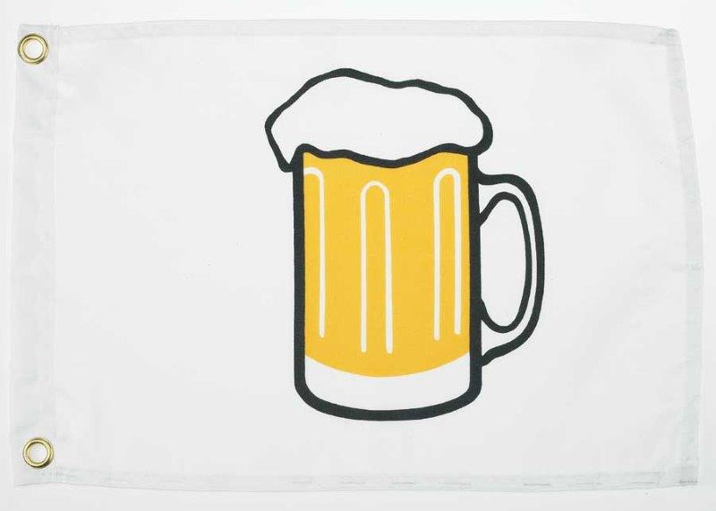 Beer Outrigger Flag - Durable Polyester Party Flag for Beach Bars, Tailgating & Outdoor Events - Perfect for Summer BBQs, Pool Parties & Sports Fan Decor