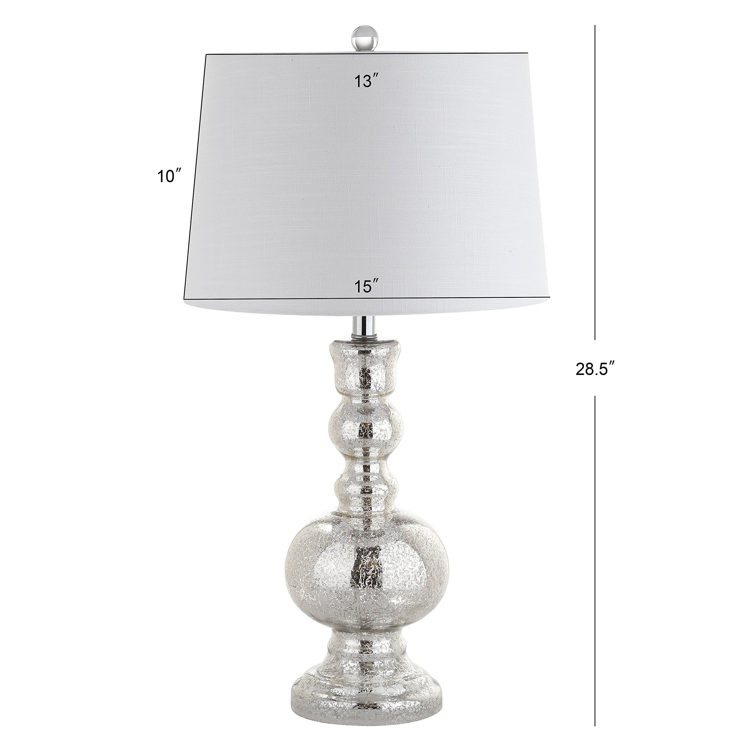 JONATHAN Y JYL1061D-SET2 Set of 2 Modern Glass LED Table Lamps - 28.5