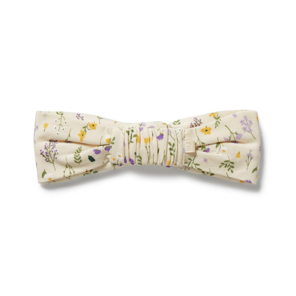 Bella Floral Organic Cotton Headband for Women - Soft & Comfortable Hair Accessories for Everyday Wear, Weddings, and Special Occasions