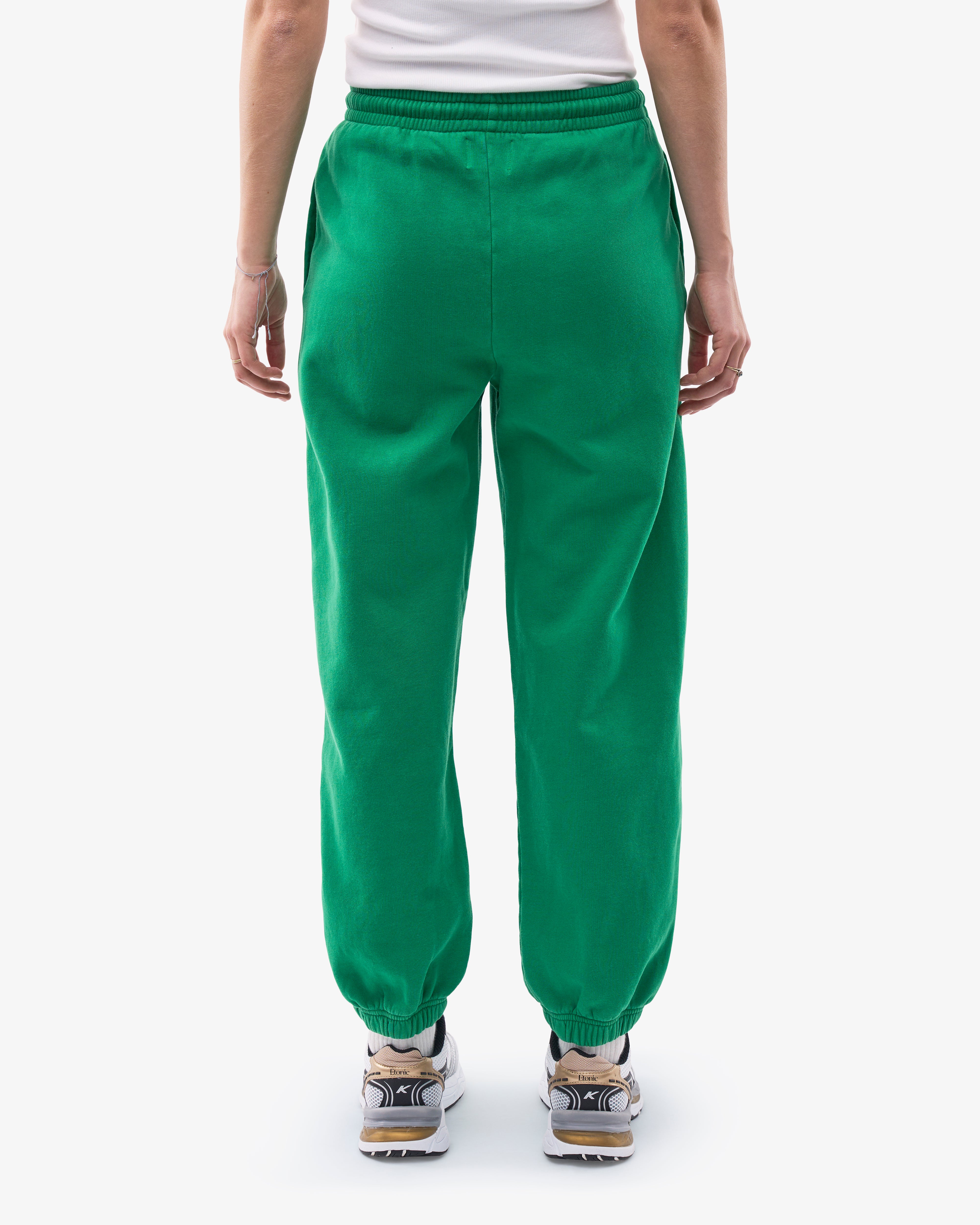 Organic Relaxed Sweatpants for Women - Soft Comfortable Lounge Pants in Kelly Green - Perfect for Yoga, Home Wear and Casual Outfits