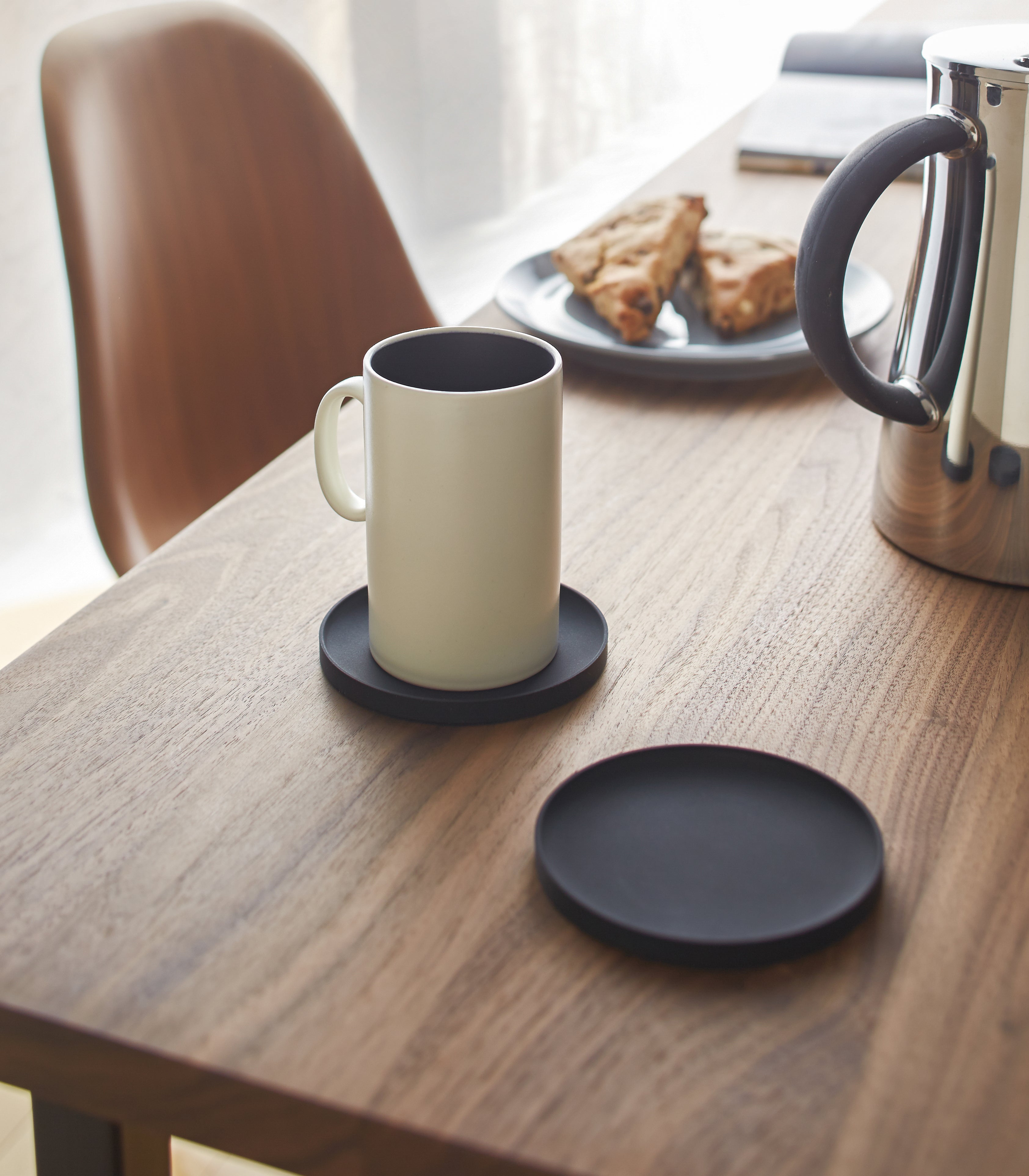 6-Pack Silicone Coasters Set - 2 Stylish Designs for Hot & Cold Drinks - Perfect for Home, Office, or Party Use
