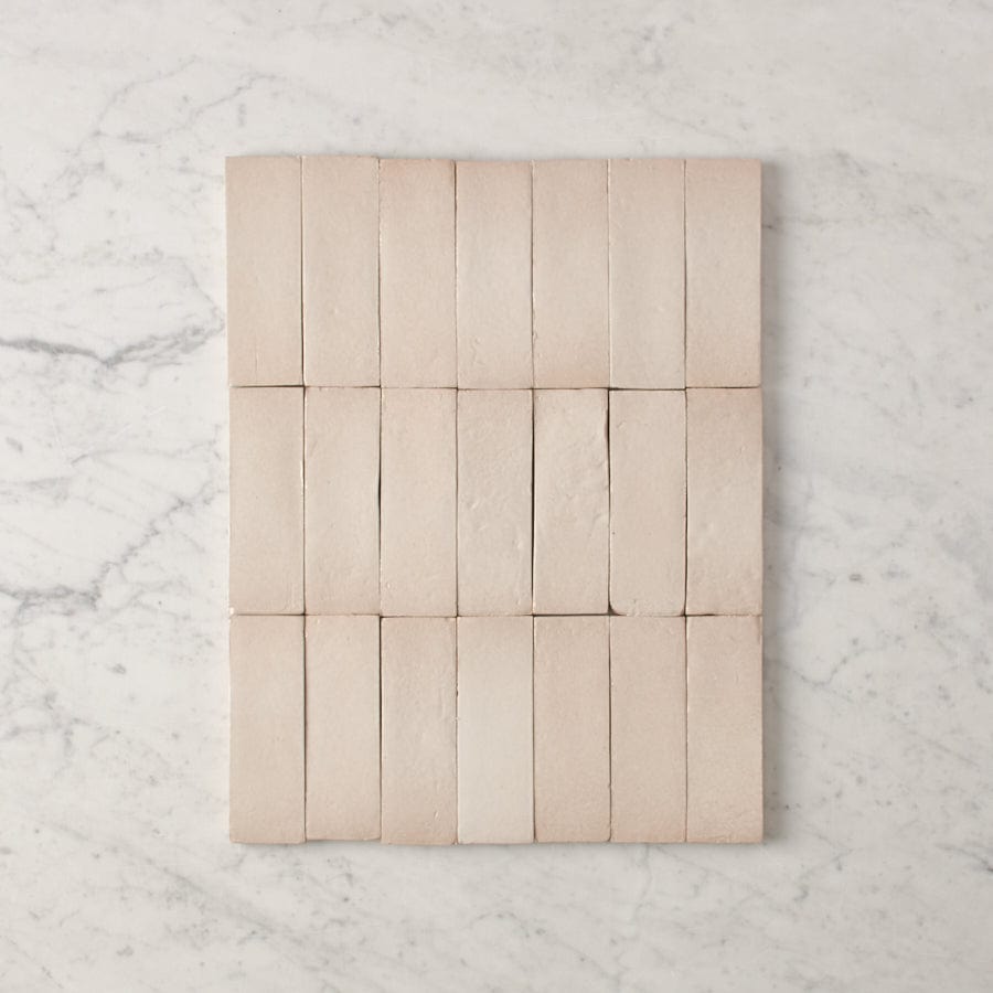 Noosa Gloss Zellige Taupe Tile - Premium Ceramic Wall & Floor Tile for Bathroom, Kitchen Backsplash, and Shower Surrounds