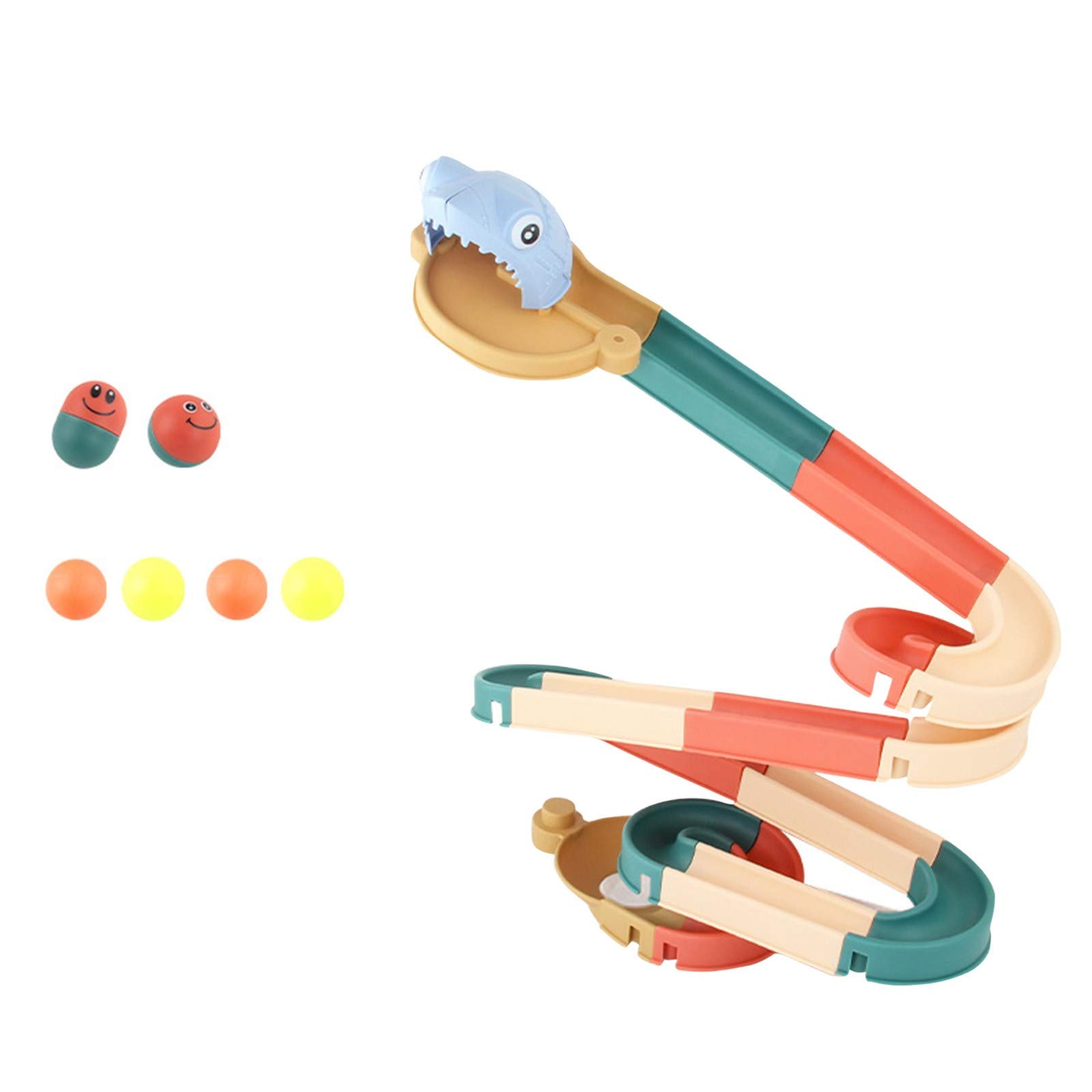 Luopiao Bathtub Toys for Kids - DIY Assembled Ball Track Slide Water Play Set, Summer Bath Time Fun for Toddlers - Perfect for Indoor & Outdoor Water Activities, Pool Parties, and Sensory Play