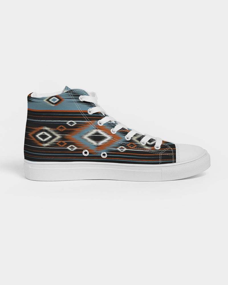Women's High-Top Canvas Shoes with Night Walk Pattern - Stylish & Comfortable Sneakers for Casual Wear, Walking & Street Fashion