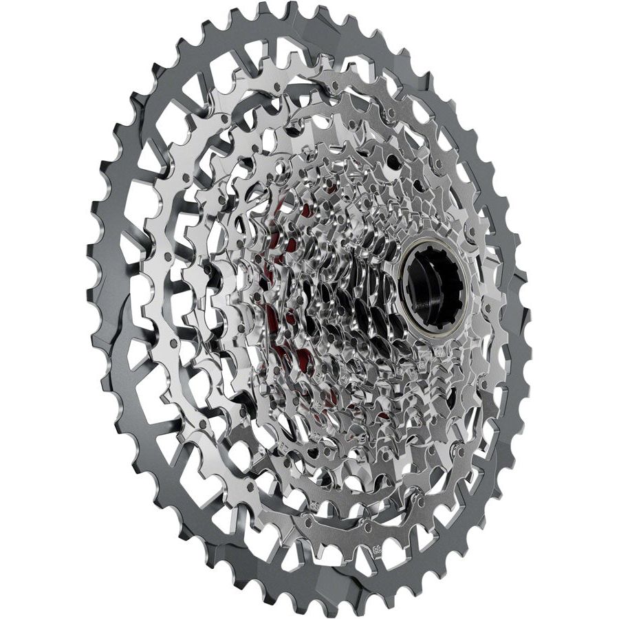 SRAM Rival XPLR XG 1351 Cassette - 13-Speed 10-46T Bike Cassette for XDR Driver Body | Silver E1 Finish | Compatible with Gravel & Road Bikes | Perfect for Off-Road Cycling & Endurance Rides
