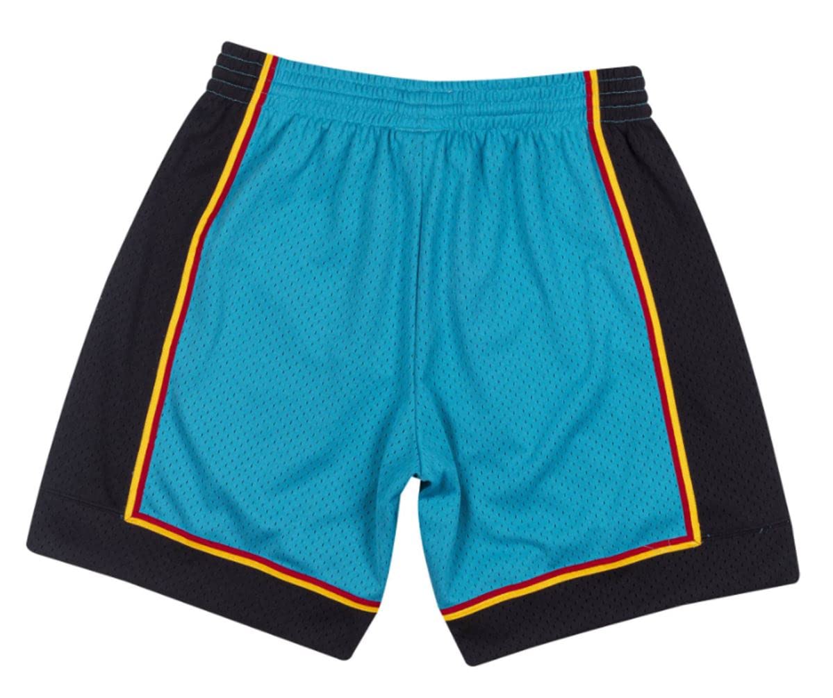 Mitchell & Ness Detroit Pistons 1998-99 NBA Men's Swingman Basketball Shorts - Vintage Retro Athletic Wear for Fans & Street Style