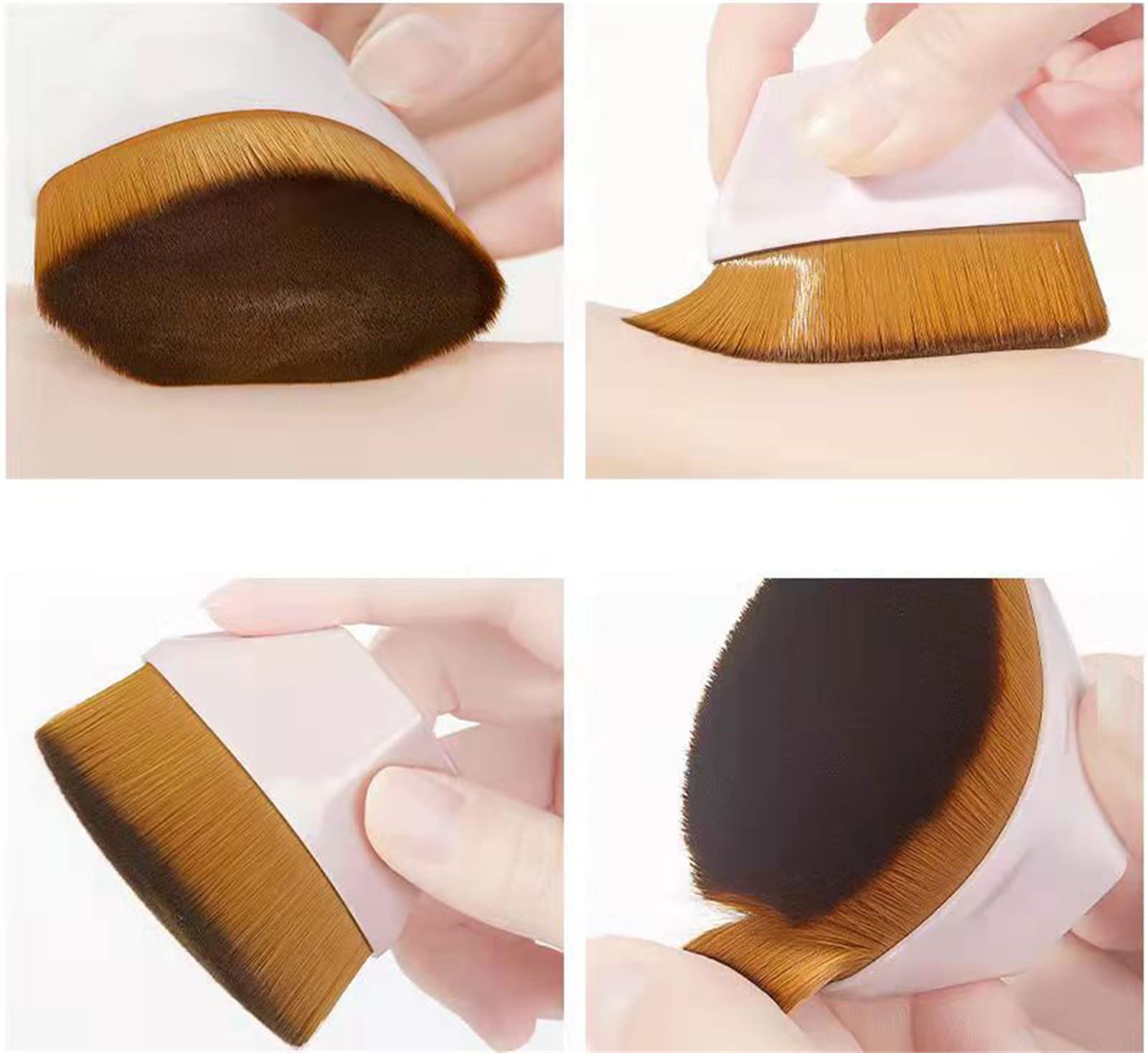 Flat Top Makeup Brush for Foundation - Kabuki Brush with Cover for Liquid, Cream & Powder - Perfect for Flawless Blending & Airbrush Finish - Ideal for Professional Makeup & Everyday Use