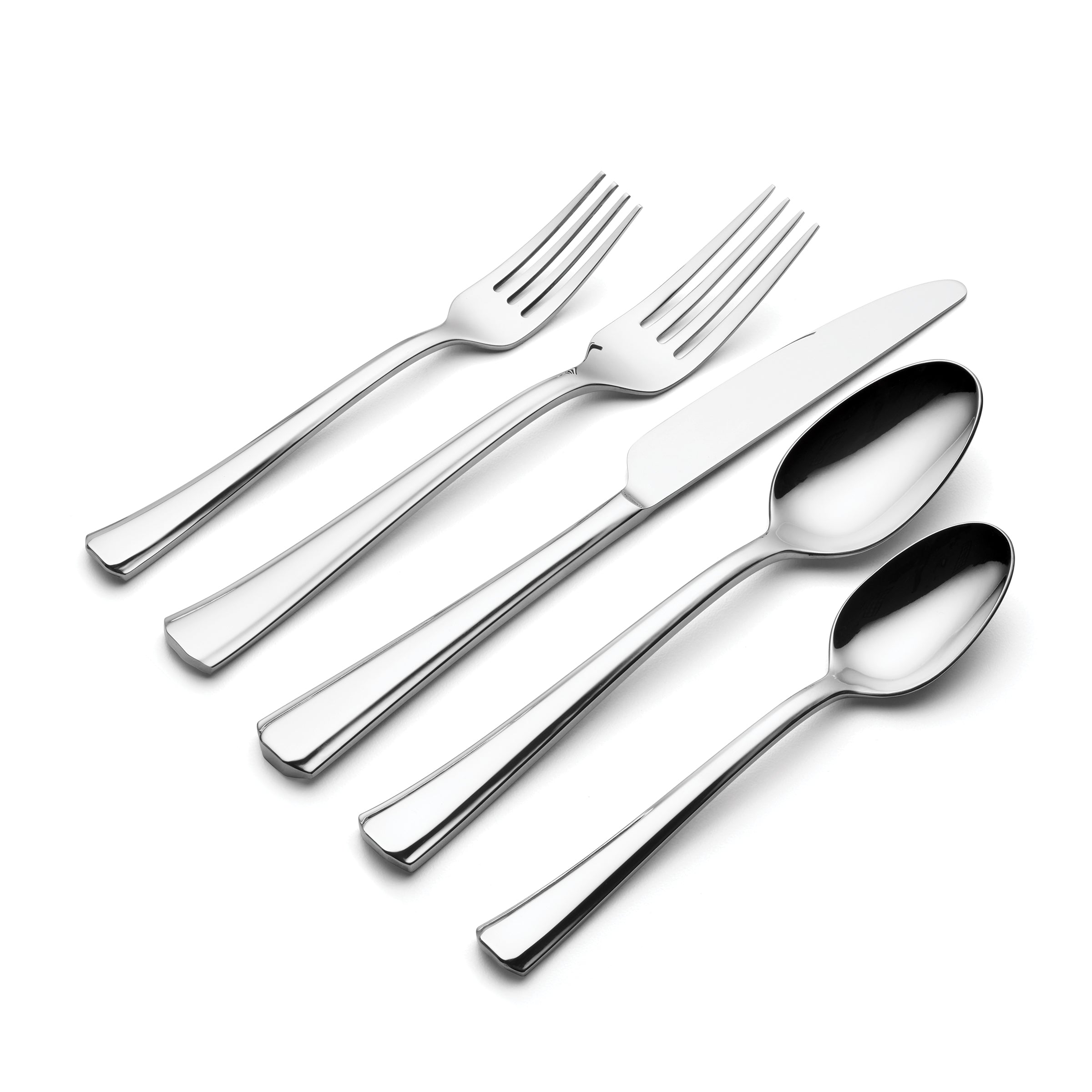 Premium Bleecker 20-Piece Stainless Steel Flatware Set - Elegant Silverware for Dining, Kitchen & Entertaining - Perfect for Dinner Parties, Weddings & Everyday Use