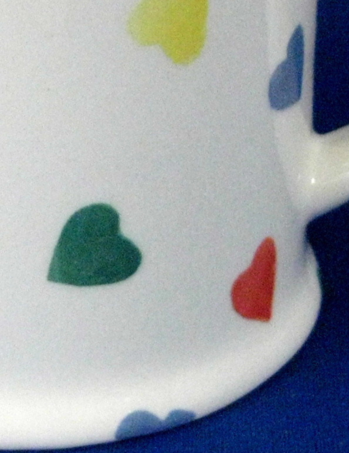 Vintage Moorland Ironstone Mug with Hand-Painted Hearts - Chelsea Collection 1988-1992 - Perfect for Tea, Coffee & Collectible Display