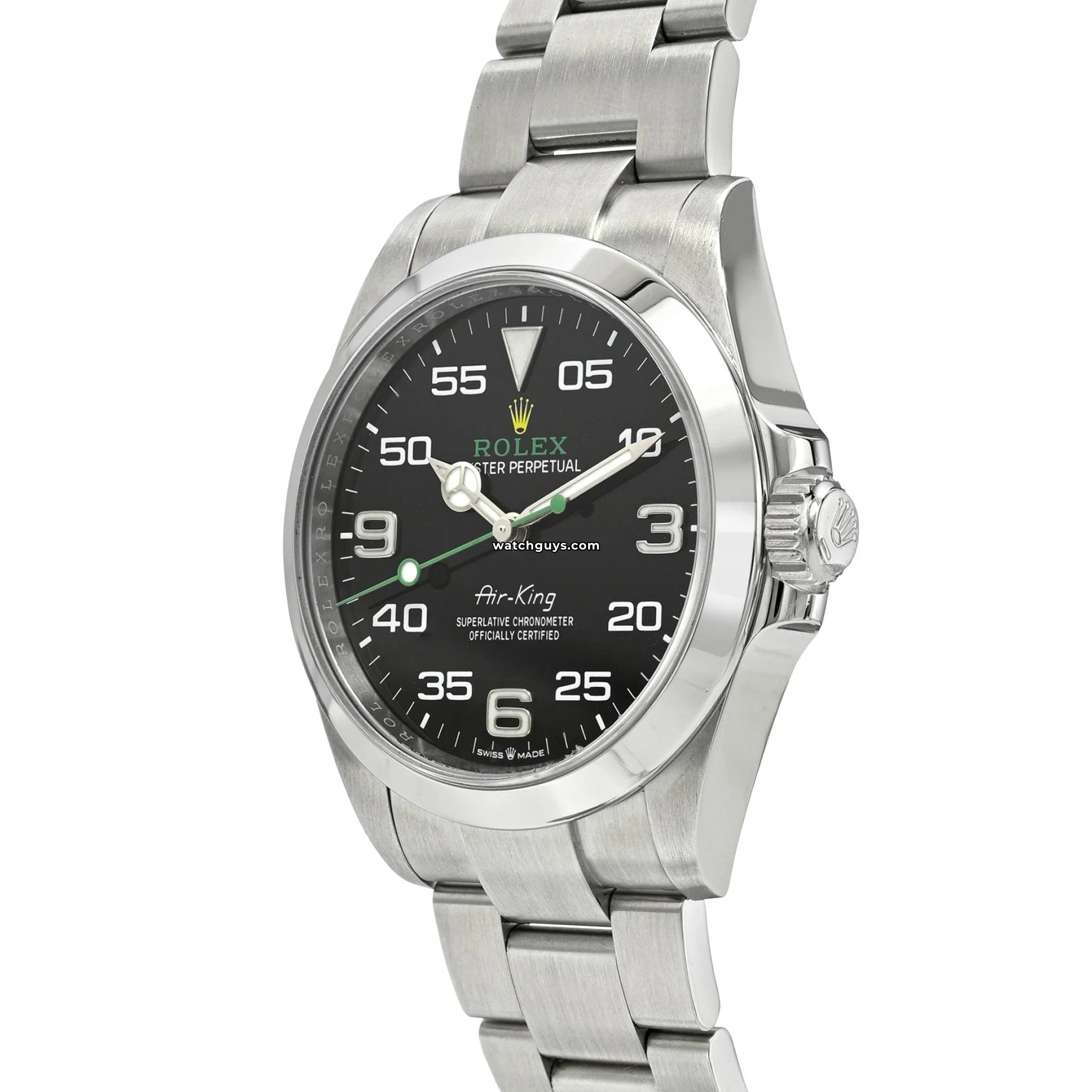Rolex Air King 126900 Men's Watch - Black Dial Stainless Steel - Luxury Pilot Watch for Business & Travel