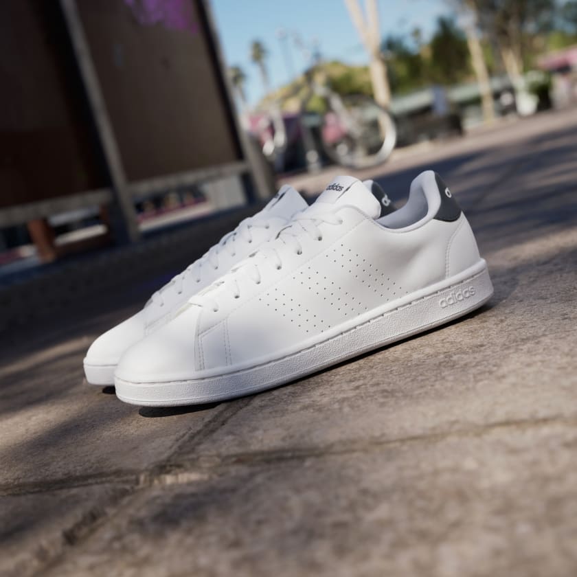 Adidas Men's Advantage White/Ink Sneaker Shoes - Lightweight Comfort for Running, Gym & Casual Wear