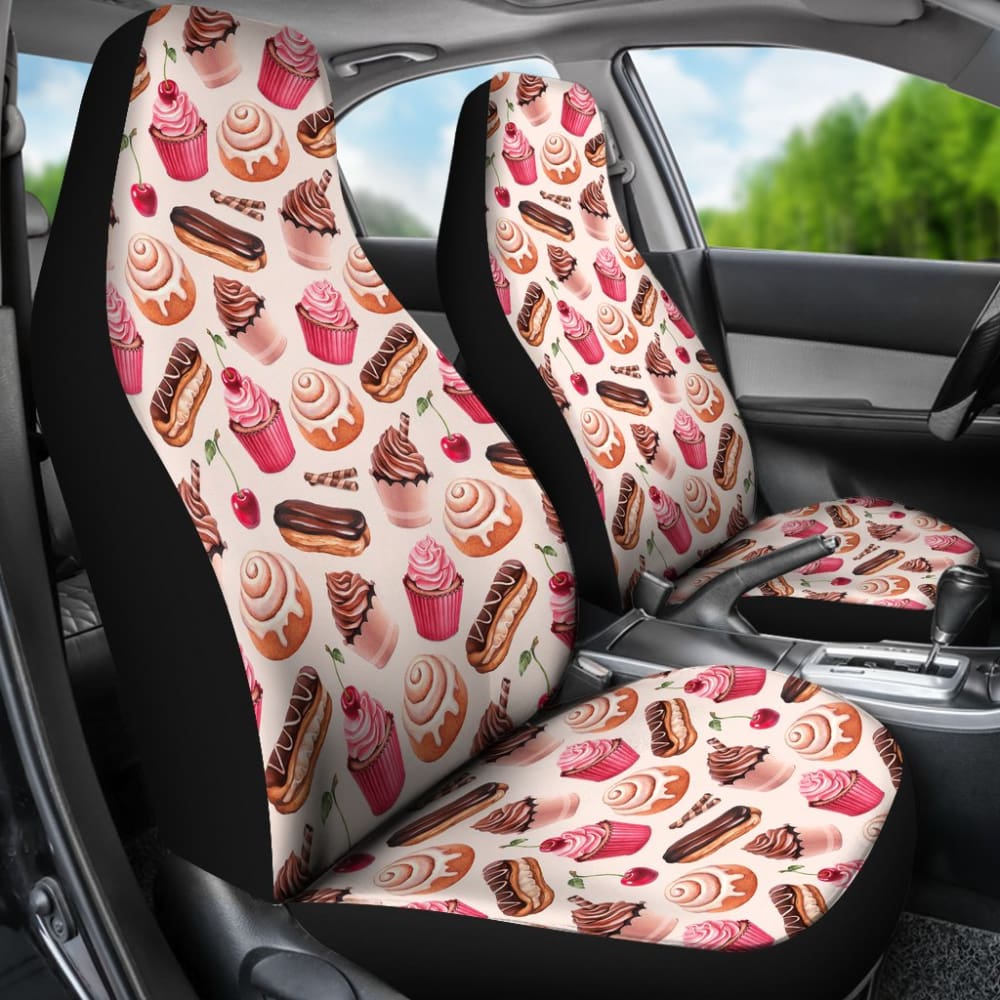 Baker Cake Baking Lover Car Seat Covers 211706 - Waterproof & Non-Slip Universal Fit for Sedans, SUVs, Trucks - Perfect for Bakers, Cooking Enthusiasts & Food Lovers