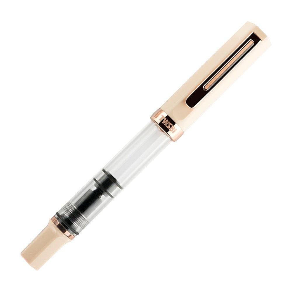 TWSBI ECO Creme Rose Gold Fountain Pen - Smooth Writing, Premium Nib, Ink Converter Included - Perfect for Journaling, Note-Taking & Gift Giving