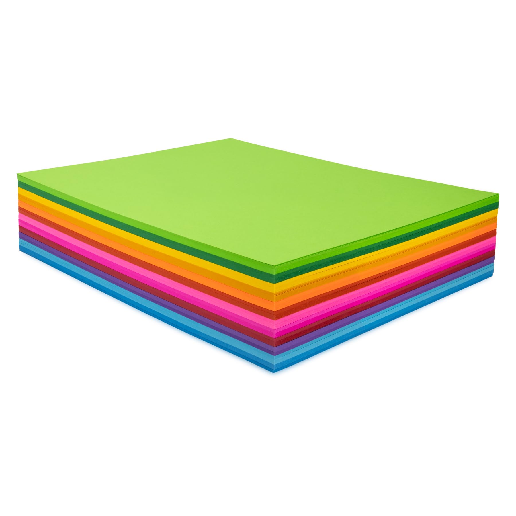Hygloss Bright Colored Cardstock Paper - 8.5x11 Inches, 12 Vibrant Colors, 48 Sheets, 65 lb/176 gsm, Fade-Resistant & Acid-Free for Scrapbooking, Card Making, and DIY Crafts