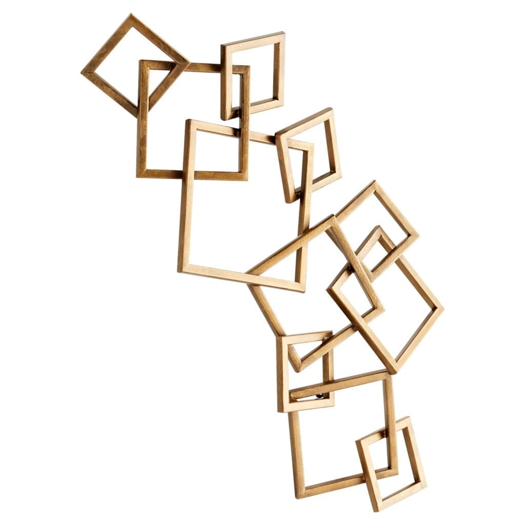 Cyan Design 11307 Symphony Bold Wall Decor in Antique Brass - Elegant Home & Office Decoration for Living Room, Bedroom, Dining Area