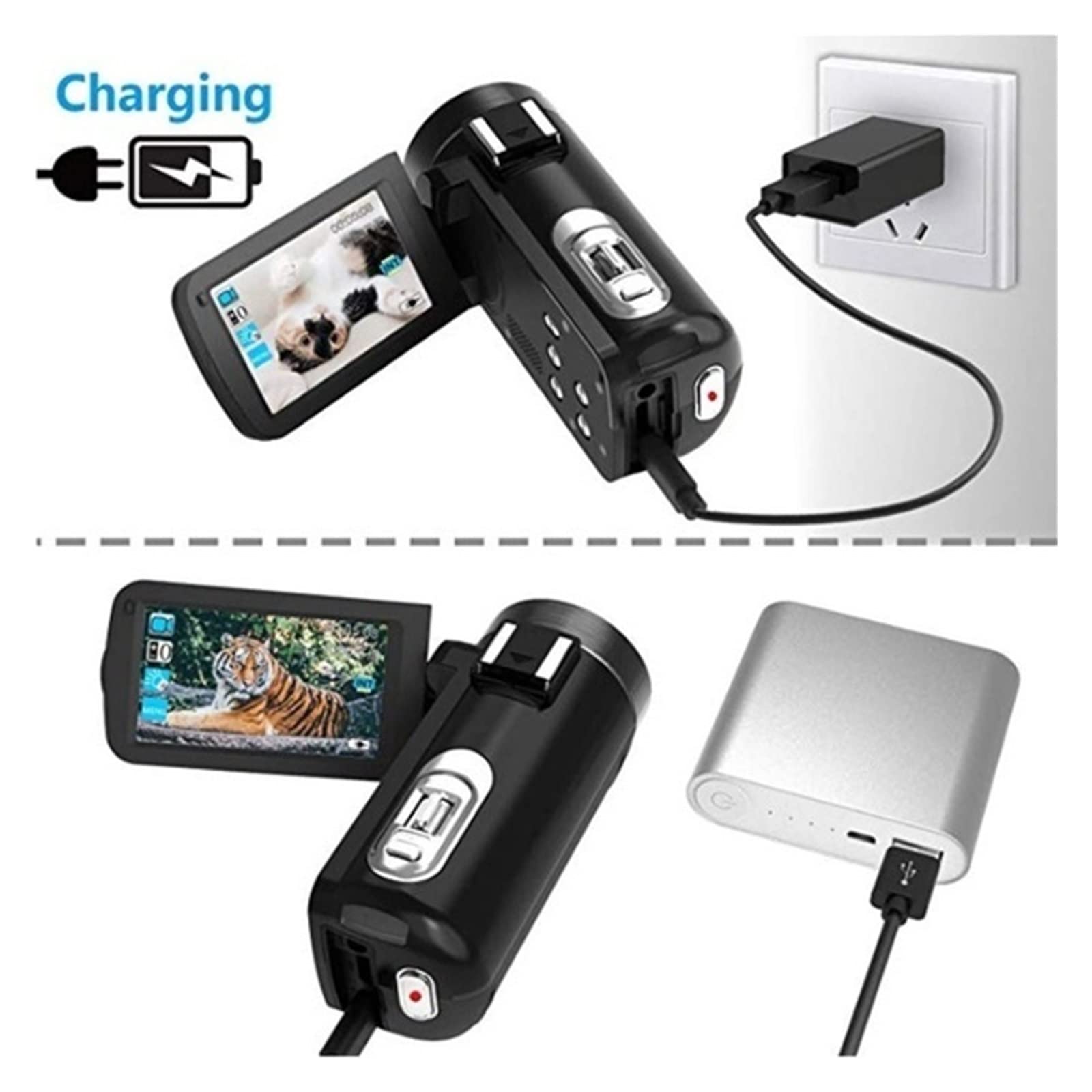 BODORME 4K 48MP Digital Video Camera with Night Vision, Rotating Touch Screen & Lens Hood - 16G SD Card Included - Perfect for Vlogging, Travel & Photography