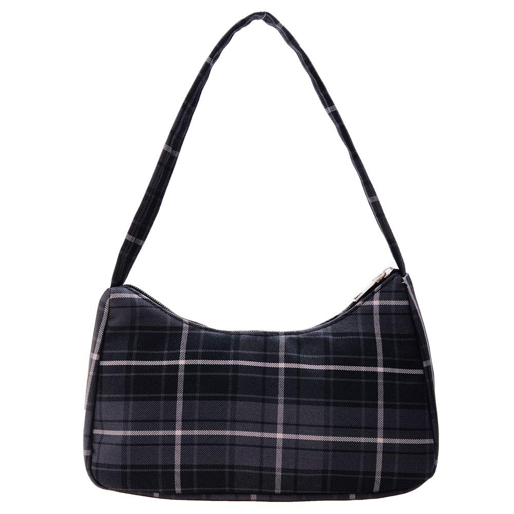 Stylish Plaid Print Underarm Bags for Women 2022 - Fashionable Cloth Handbags, Shoulder Bags & Casual Totes - Perfect for Daily Use, Shopping, and Travel Accessories