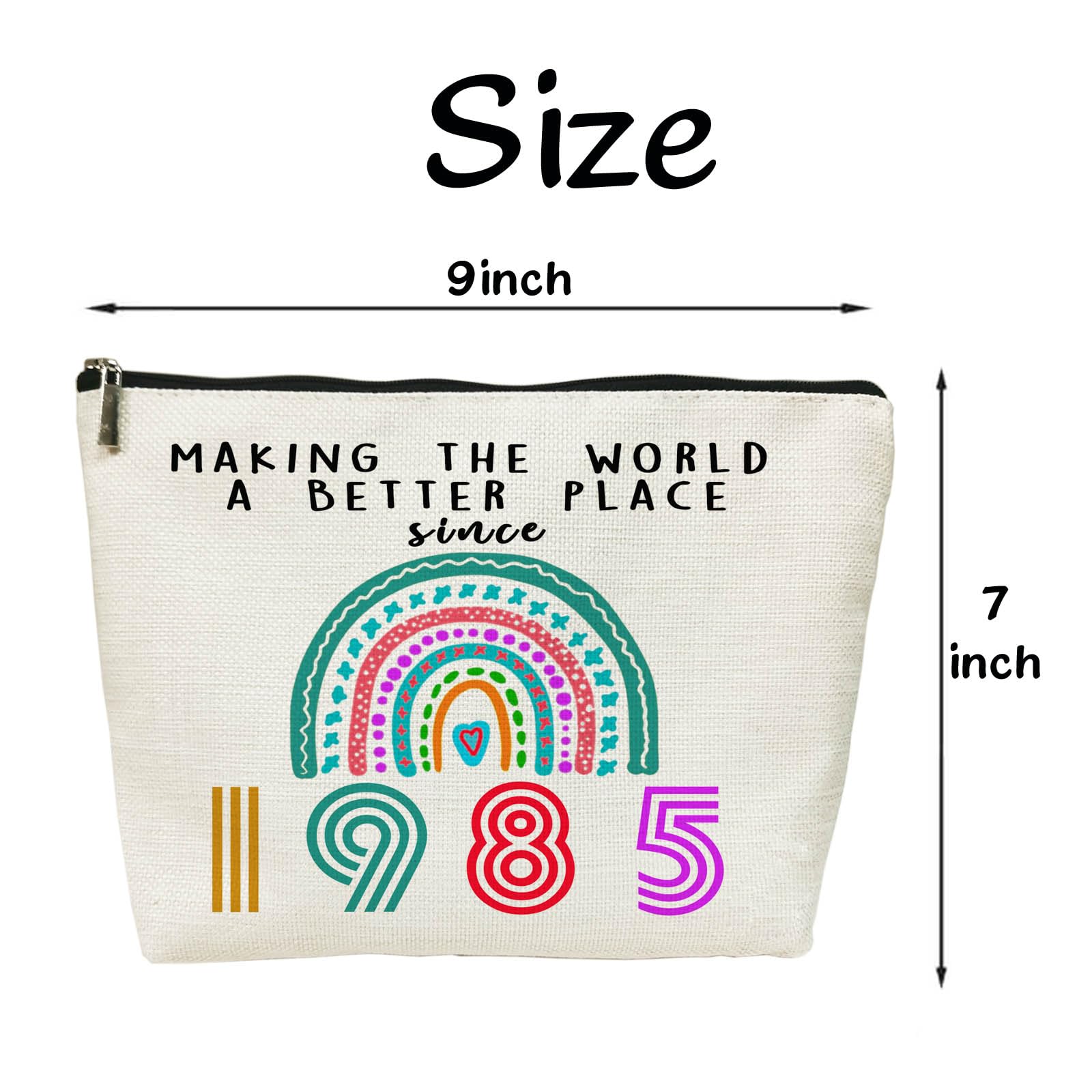 40th Birthday Gifts for Women - Elegant Cosmetic Makeup Bag for 40 Year Old Women | Funny & Unique 40th Birthday Party Gift Idea | Perfect for Travel, Spa Days & Everyday Use