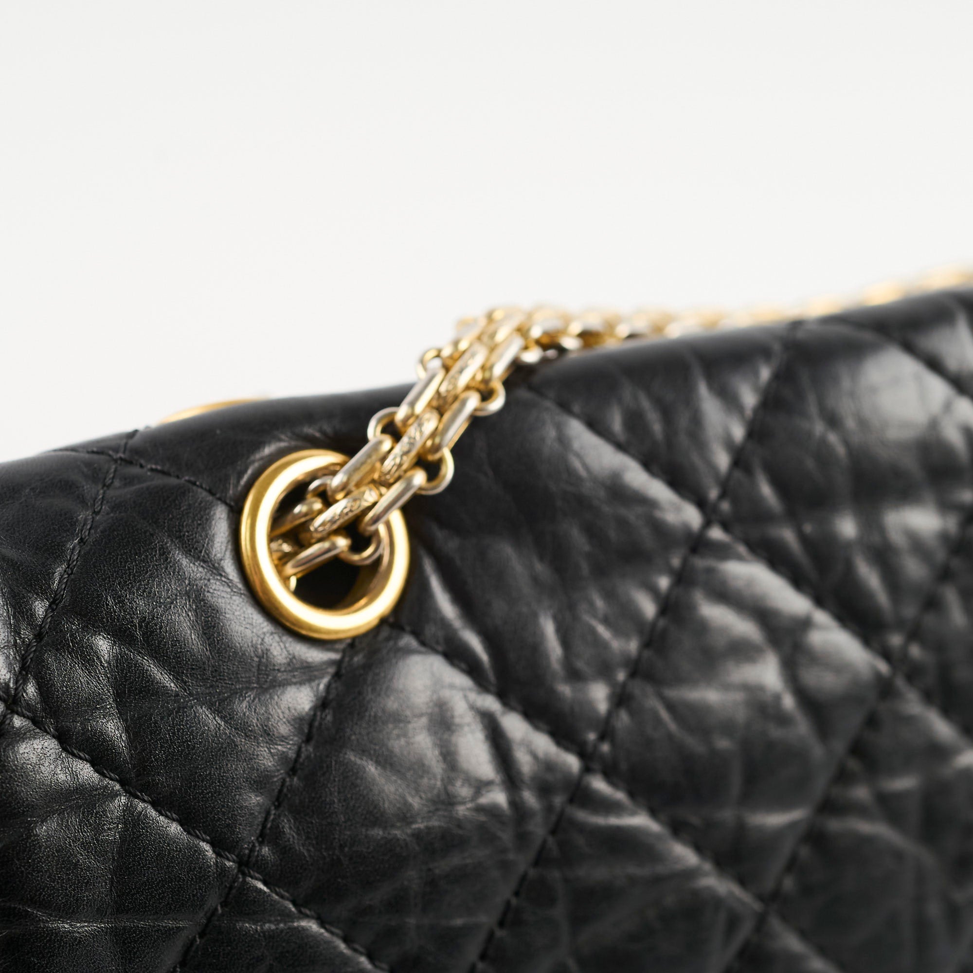Chanel Reissue 227 Black Leather Flap Bag - Classic Luxury Handbag for Women | Perfect for Evening Events, Parties & Special Occasions