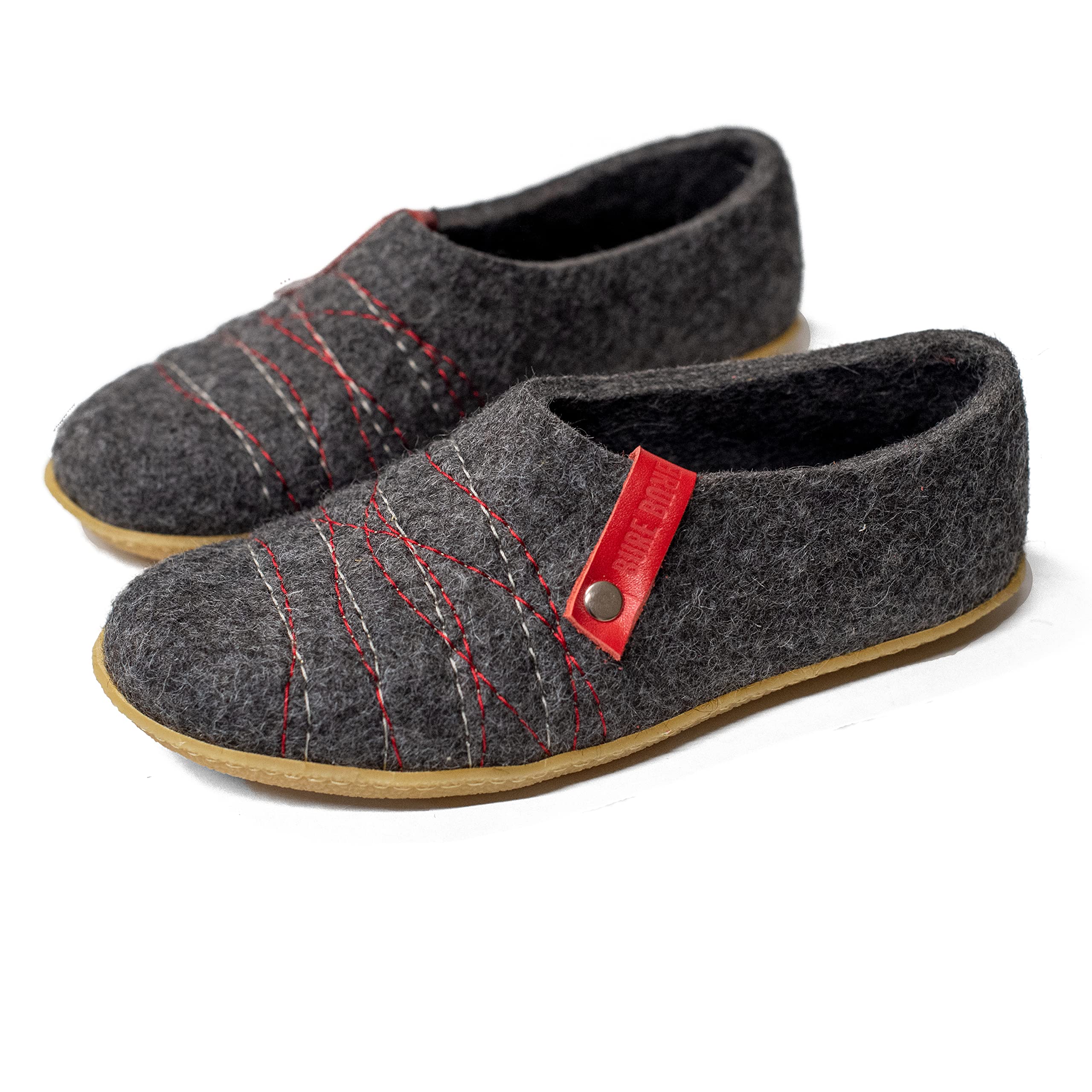 Cozy Women's Felted Wool Slippers - Handmade Boiled Wool House Shoes with Personalization Option - Perfect Gift for Her - Ideal for Indoor Comfort, Winter Warmth & Relaxation at Home