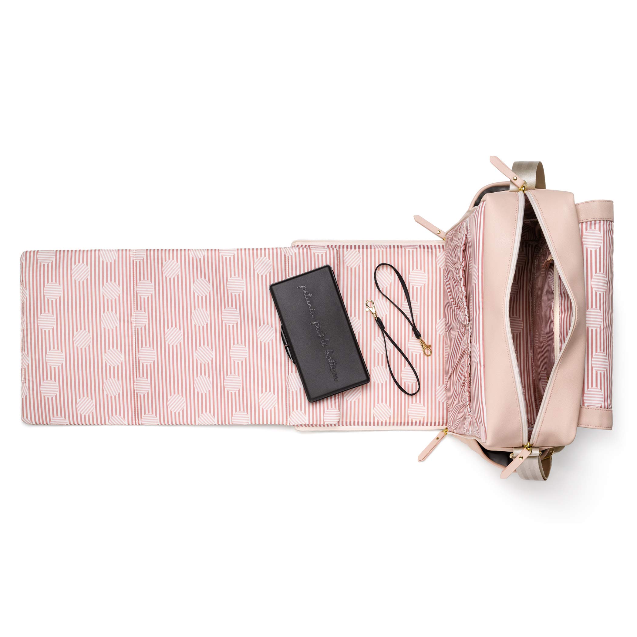 Petunia Pickle Bottom Boxy Backpack for Women - Stylish Pink Diaper Bag, Travel Backpack & Everyday Purse - Perfect for Moms, Work Commute & Weekend Adventures