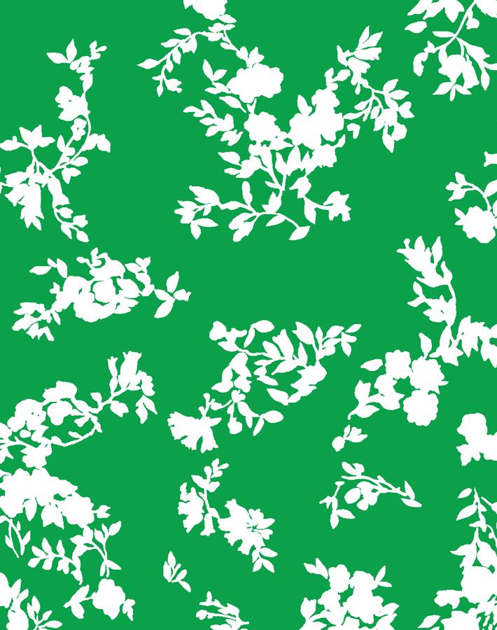 Clare V. Françoise Floral Green Wallpaper - Elegant Botanical Peel & Stick Wallpaper for Bedroom, Living Room & Home Decor